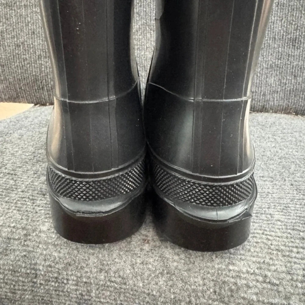 LaCrosse Mens Black Rubber Rain Boots Made in USA Waterproof Tall Utility Sz 10